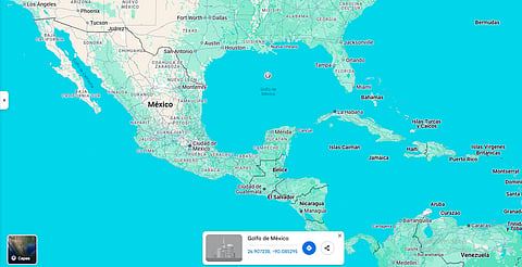 Google Maps ya cambió "Golfo de México" por "Golfo de América" 