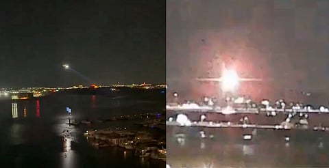Avión de pasajeros choca contra helicóptero militar en Washington, D.C [VIDEO]