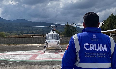 Helicópteros disponibles las 24 horas para atender emergencias médicas: SSM