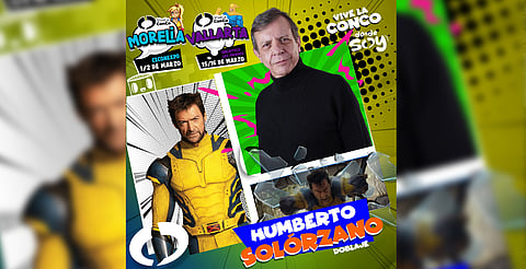 Humberto Solórzano, voz de Logan en Wolverine, viene a La Conco Morelia