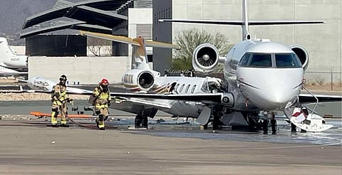 Chocan dos aviones privados en aeropuerto de Arizona [VIDEO]