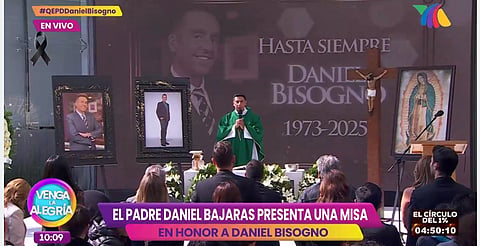 🔴En vivo: misa por el eterno descanso de Daniel Bisgno, por Tv Azteca