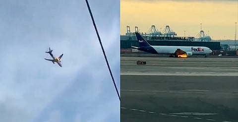 Avión de FedEx se incendia en el aire; aterriza de emergencia [VIDEO]