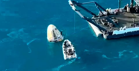 Astronautas varados en EEI amerizan en Golfo de México; así fue el momento [VIDEO]