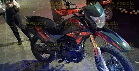 Policía Morelia recupera motocicleta con reporte de robo en la colonia Eduardo Ruiz 