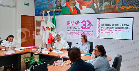 Presidente del IEM presenta informe de labores del 2024 