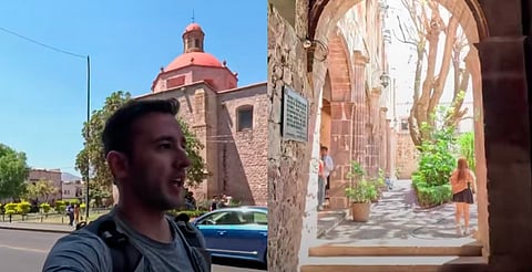 ¡Parece de Disney! Así reaccionó un turista al conocer la Prepa 5 de Morelia [VIDEO]