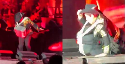 Alfredo Olivas intenta correr como Naruto y termina en el piso [Video]