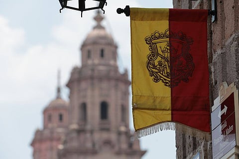 Así luce el Centro Histórico de Morelia en su 484 aniversario