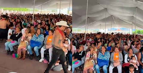 Celebran a madres en con strippers en Hidalgo; evento fue transmitido en redes