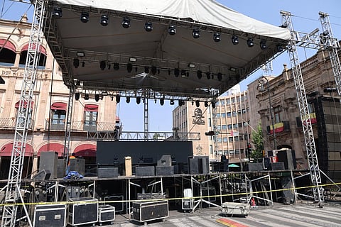 Listo el escenario donde se presentarán Aleks Syntek, Inspector, Germán Montero y Felinos