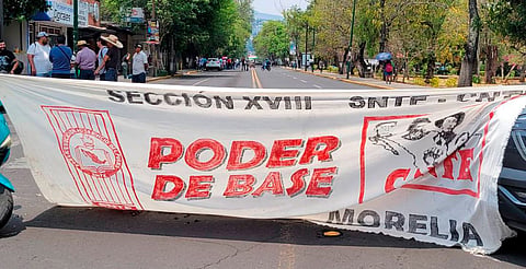 ¡Toma previsiones! Maestros de la CNTE marcharán este viernes en Morelia
