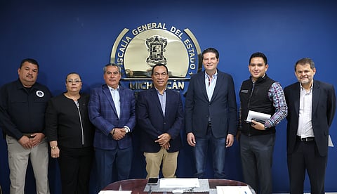Alfonso Martínez sostiene reunión de trabajo con fiscal de Michoacán en beneficio de los morelianos