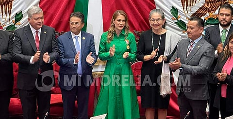 Congreso de Michoacán otorga la condecoración Melchor Ocampo al Colegio de Notarios