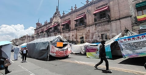 Sin afectaciones, edificios del Centro pese al plantón de Poder de Base: INAH Michoacán