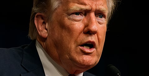"¡Si escupen, golpearemos!"; Trump lanza advertencia durante protestas por redadas