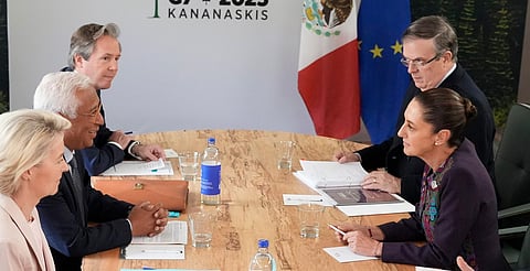 Sheinbaum destaca en el G7 temas de paz y migración mexicana