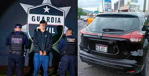 Detienen por posesión de droga a acompañante de sujeto que huía de la Guardia Civil en Morelia