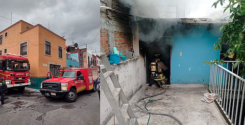 Se incendia casa en el Centro de Morelia; no hubo lesionados