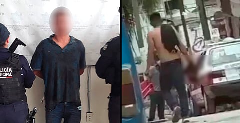 Detienen a sujeto que cargaba cabeza humana por calles de Veracruz; la víctima, su "compañero de fiesta"