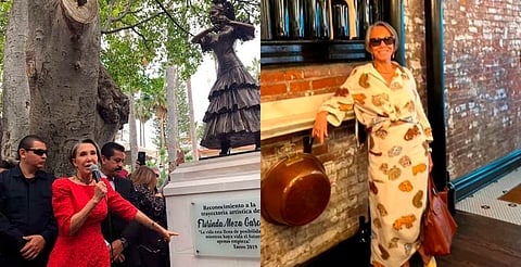 "Vergüenza para el pueblo": convocan marcha para quitar estatua de Florinda Meza en Zacatecas