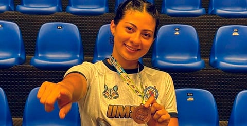 Me llenó de orgullo representar a la UMSNH a nivel nacional: Karen Barrera, deportista nicolaita