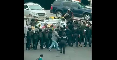 Guardia Civil libera el Ramal Camelinas de bloqueo de ejidatarios 