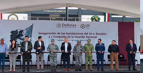 Inauguran 26 Batallón y una compañía de la Guardia Nacional en Tarímbaro 