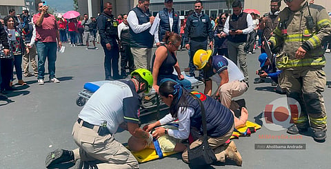 En el CAM, más de 400 personas participaron en el Simulacro Nacional