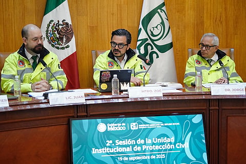 Refuerza IMSS liderazgo nacional en Protección Civil durante simulacro conmemorativo del sismo de 1985 