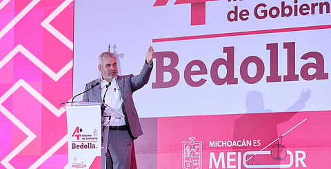 "Michoacán, ejemplo nacional de autogobiernos", destaca Bedolla en su cuarto informe