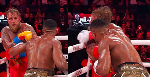 Así fue la fractura de mandíbula que le provocó Anthony Joshua a Jake Paul [VIDEO]