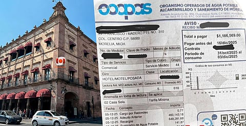 Hotel Virrey de Mendoza, entre cuentas con adeudos millonarios ante el Ooapas