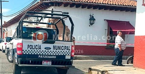 Adulto mayor muere en la vía pública del centro de Pátzcuaro