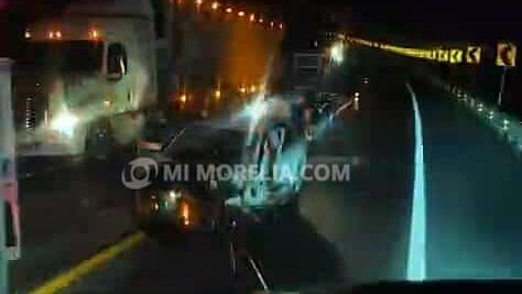 Un herido tras accidente automovilístico en la autopista Pátzcuaro–Cuitzeo