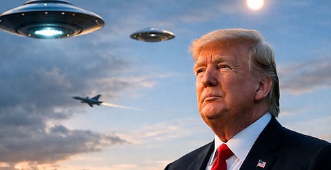 Trump promete revelar archivos secretos sobre OVNIS