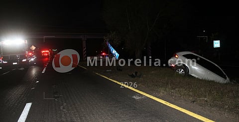 Fallece mujer tras choque en la Pátzcuaro-Morelia; hay dos lesionados