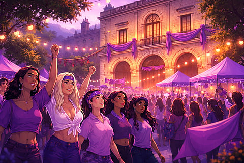 Primavera Violeta: arte y reflexión por el 8M en Morelia