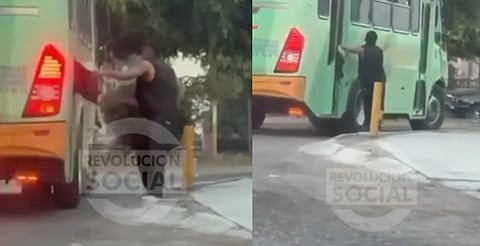 VIDEO: pasajeros enfrentan a presunto asaltante en camión urbano y lo obligan a bajar en Morelia