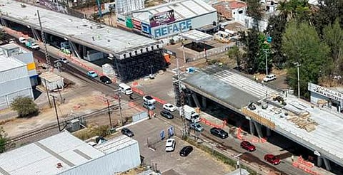 Tres noches de cierres por montaje ferroviario en Morelia