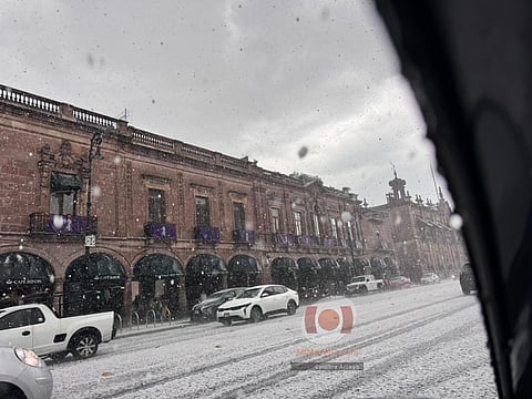 Granizo pinta de blanco Morelia; ¿a qué se debe?