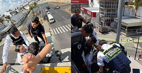 La persona fue trasladada para valoración integral