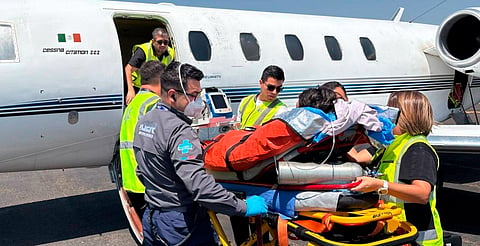 Trasladan a menor de Zacapu con quemaduras a hospital especializado en Texas