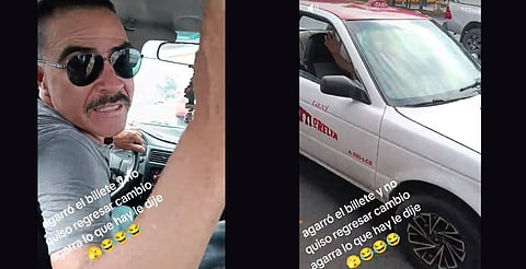 Taxista cobra $200 por llevar a mujer de catedral al Tec de Morelia; "no me quiso dar cambio"