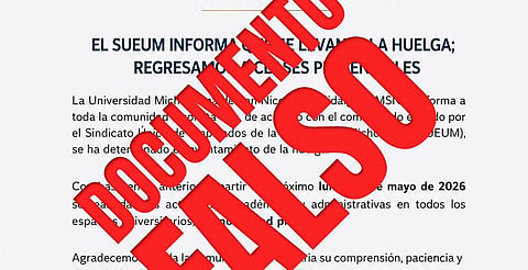 UMSNH alerta de falso comunicado sobre levantamiento de huelga