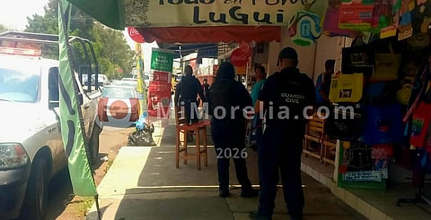 Abuelita muere en un negocio de comida, en Morelia