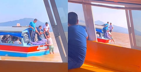 Turista cae al Lago de Pátzcuaro; todo quedó grabado en video
