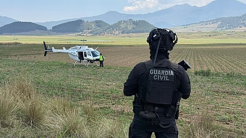 Con helicópteros armados y fuerte operativo, refuerzan seguridad en la Meseta Purépecha