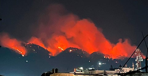 🚒 Incendio en el Cerro de Santa Rosa mantiene 50% de control en Los Reyes