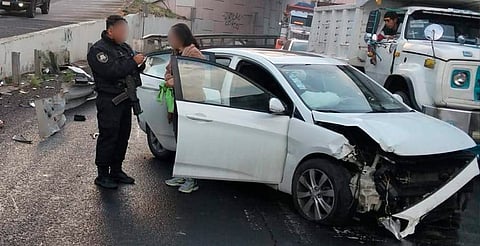 Fuerte accidente en Mil Cumbres complica circulación